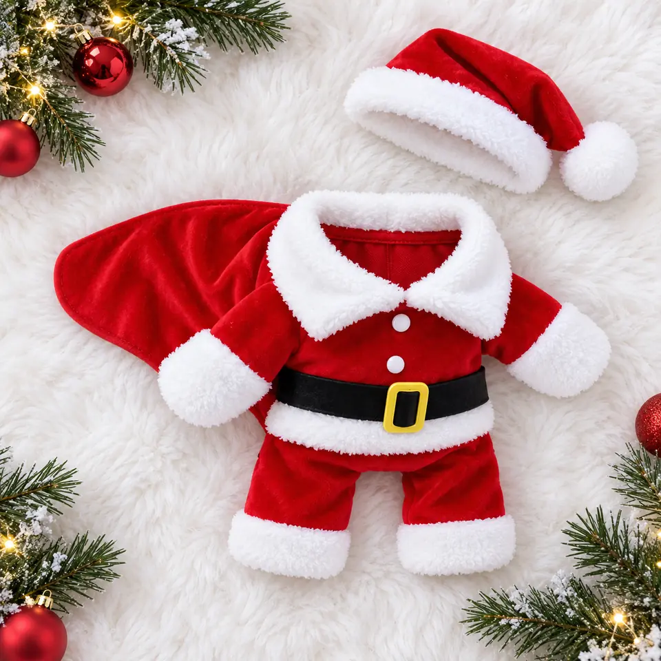Kostým Santa Clause pro psa s čepicí